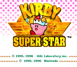 Kirby Super Star (USA) Title Screen